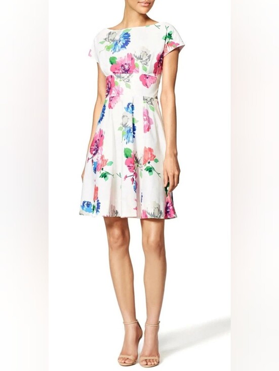 kate spade Dresses & Skirts - Kate Spade New York "Jess" Dress in Full Bloom White & Pink Floral, Size 8